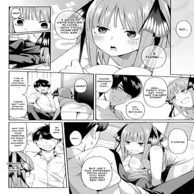 (C97) [Bad Mushrooms (Chicke III, 4why)] Nibun no Yuudou Half Seduction (Gotoubun no Hanayome) [English]